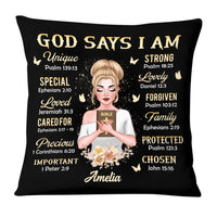 Personalized Gift For Daughter God Says I Am Bible Verses Pillow 22753 thumb 1