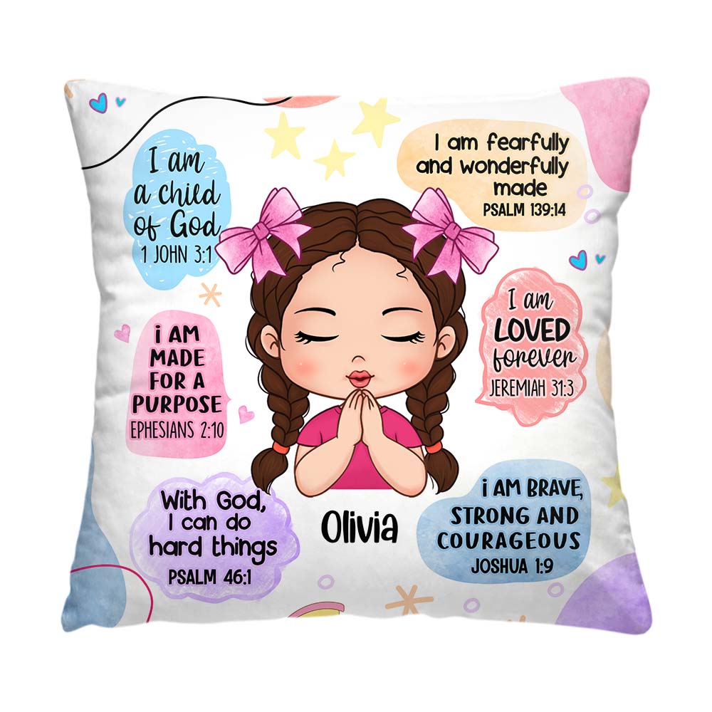 Personalized Gift For Granddaughter Christian Affirmations Pillow 32343