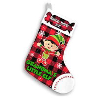 Personalized Grandson Christmas Elf Stocking OB155 30O58 thumb 1