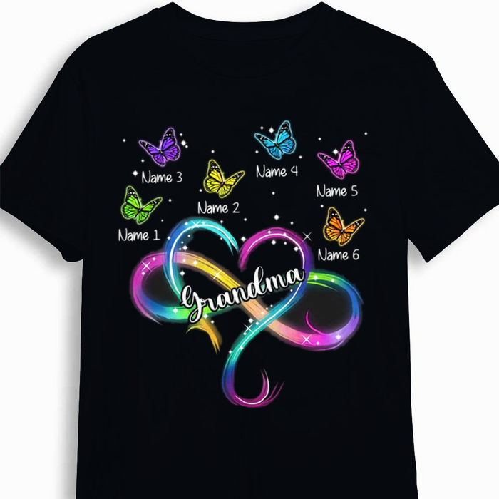 Personalized Grandma Infinity Heart T Shirt AG143 95O34 1