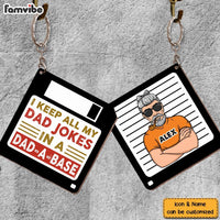 Personalized Dadabase Wood Keychain 24862 thumb 1