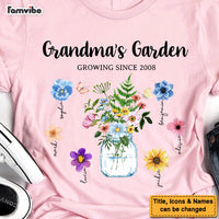 Personalized Grandma's Garden Birth Month Flower Shirt - Hoodie - Sweatshirt 25156 thumb 1