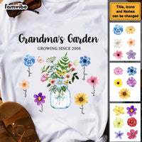 Personalized Grandma's Garden Birth Month Flower Shirt - Hoodie - Sweatshirt 25156 thumb 1