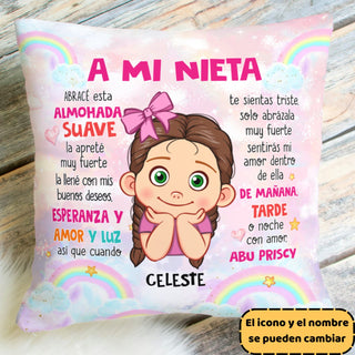 Personalized Gift For Grandson Spanish Pillow 28712 Primary Mockup