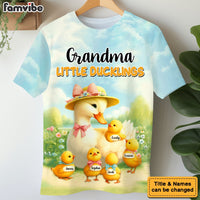 Personalized Pretty Duck Mom Nana With Little Cute Ducklings All-over Print T Shirt - Hoodie - Sweatshirt 34097 thumb 1