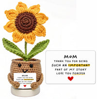 Positive Crochet Sunflower Handmade thumb 1