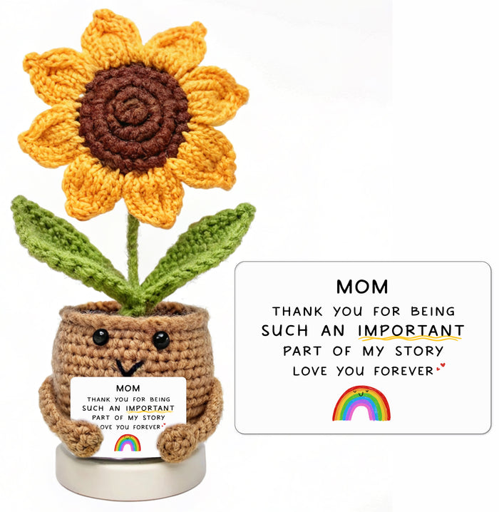 Positive Crochet Sunflower Handmade 1