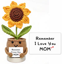 Handmade Positive Crochet Sunflower thumb 1