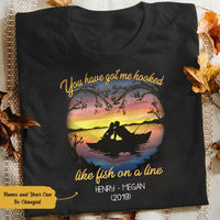Personalized Fishing Couple T Shirt JN183 85O58 thumb 1