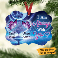 Personalized Butterfly Memorial I Am Always With You Benelux Ornament NB1211 87O36 thumb 1