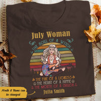 Personalized Hippie July Woman T Shirt JN191 67O58 thumb 1