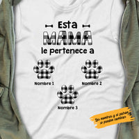 Personalized This Dog Mom Belongs To Mamá Perro Spanish T Shirt AP141 30O58 thumb 1