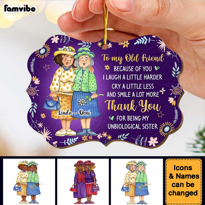Personalized Christmas Gift Old Friend Smile A Lot More Benelux Ornament 30303 1