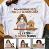 Personalized Dog Mom Peopley French Chien Chienne T Shirt AP65 81O34 1