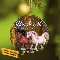 Personalized Horse Couple You And Me  Ornament SB145 26O58 thumb 1