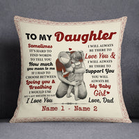 Personalized To My Daughter Dad Pillow FB52 67O53 thumb 1
