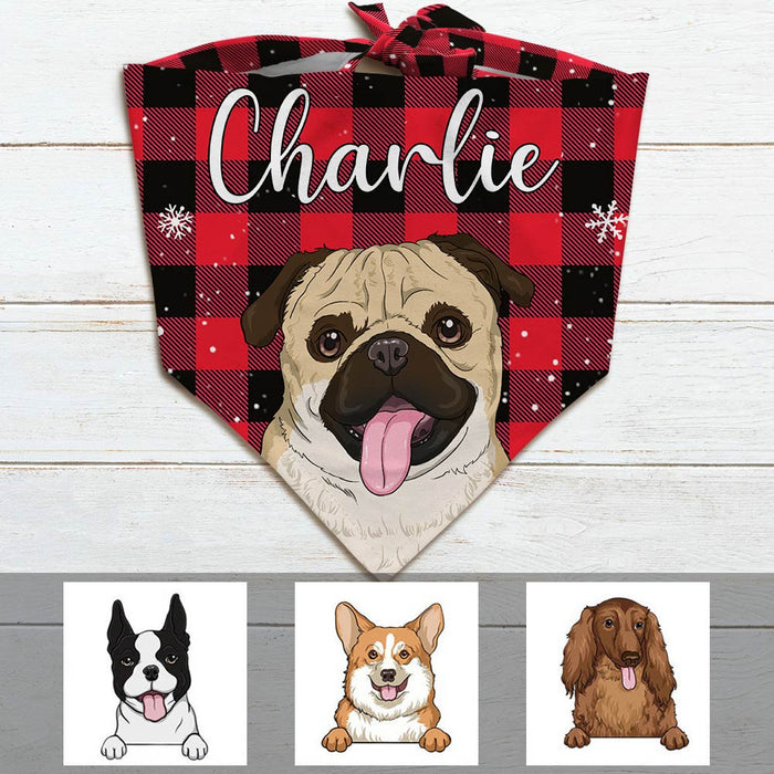 Personalized Dog Bandana NB191 85O36 1