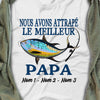 Personalized French Grand-père Fishing Grandpa T Shirt AP93 65O36 1