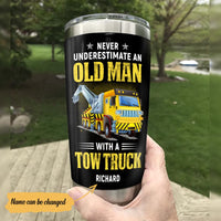 Personalized Tow Truck Steel Tumbler JN221 87O61 thumb 1