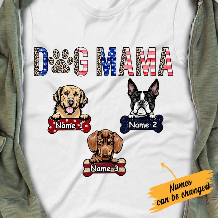 Personalized Dog Mom Leopard T Shirt MY122 95O34 1