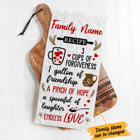 Personalized Family Recipe Kitchen Towel DB141 67O36 thumb 1