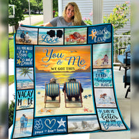 Beach Couple Fleece Blanket JN292 73O57 thumb 1