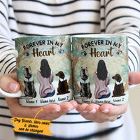 Personalized Forever In My Heart Dog Memorial Mug MR41 73O36 thumb 1