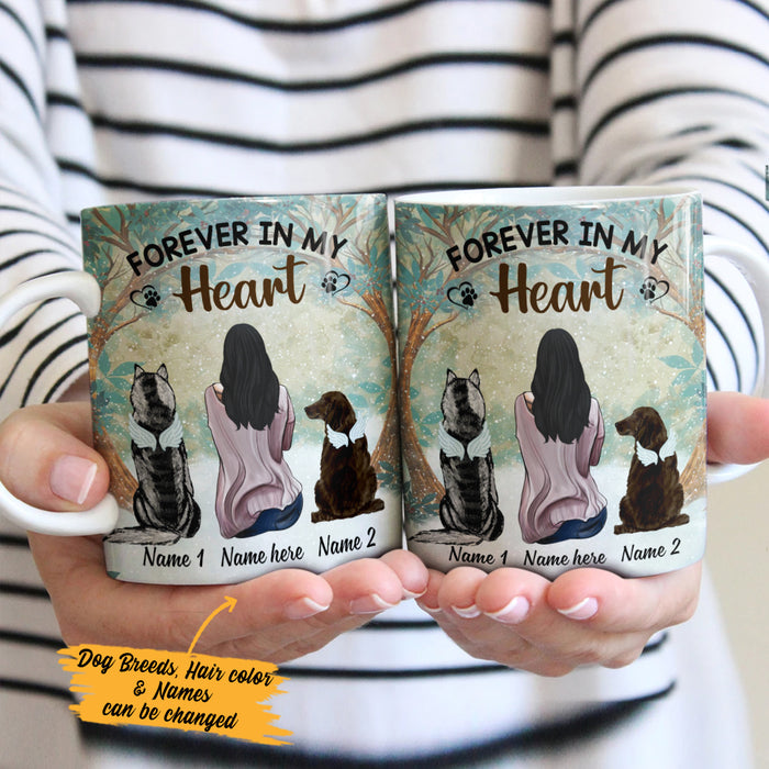 Personalized Forever In My Heart Dog Memorial Mug MR41 73O36 1
