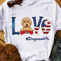 Personalized Dog Mom Life T Shirt MY52 73O58 thumb 1