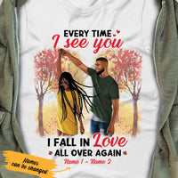 Personalized BWA Couple Every Time I See You T Shirt SB83 73O36 thumb 1