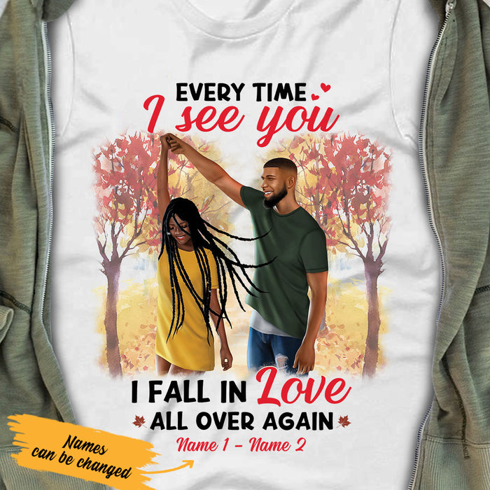 Personalized BWA Couple Every Time I See You T Shirt SB83 73O36 1