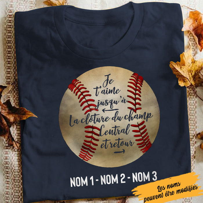 Personalized Dad Papa Baseball French T Shirt AP144 73O58 1