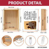 Personalized Couple Gift Upload Photo The End Of Our Lives Together Picture Frame Light Box 31302 thumb 1