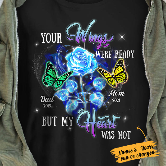 Personalized Memorial Mom Dad Your Wings Were Ready T Shirt MR231 95O57 1