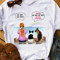 Personalized Dog Mom T Shirt AP202 87O58 thumb 1
