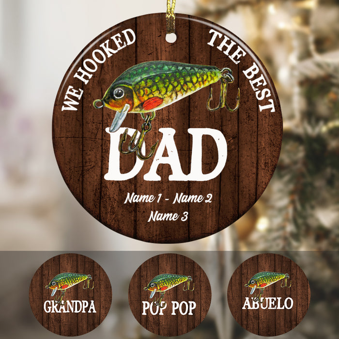 Personalized Dad Fishing Hook Ornament OB121 95O36