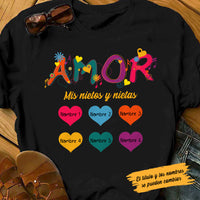 Personalized Spanish Mamá Abuela Love Mom Grandma T Shirt MY38 65O53 thumb 1