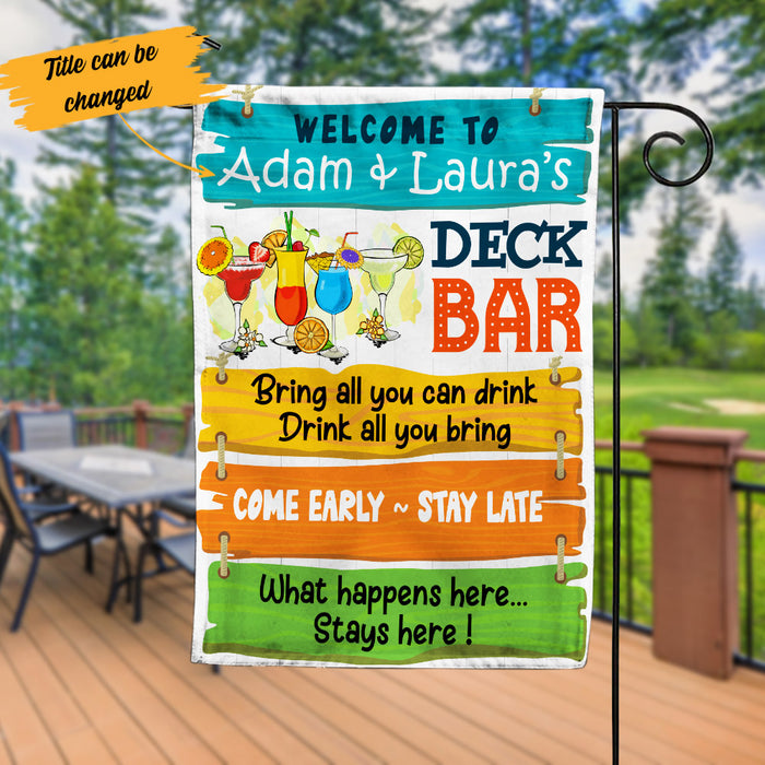 Personalized Deck Gardening Come Early Flag AG212 30O53 1
