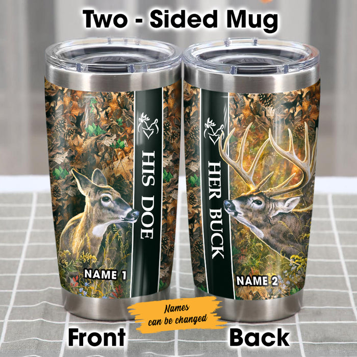 Personalized Hunting Couple We Got This Steel Tumbler  JR42 87O60 1