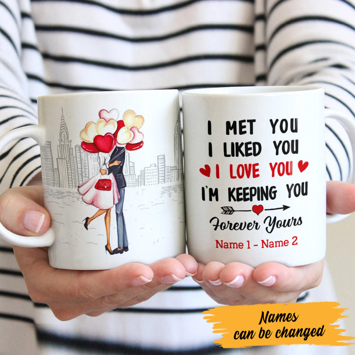 Personalized Couple Valentine I'm Keeping You Mug JR212 67O47 1