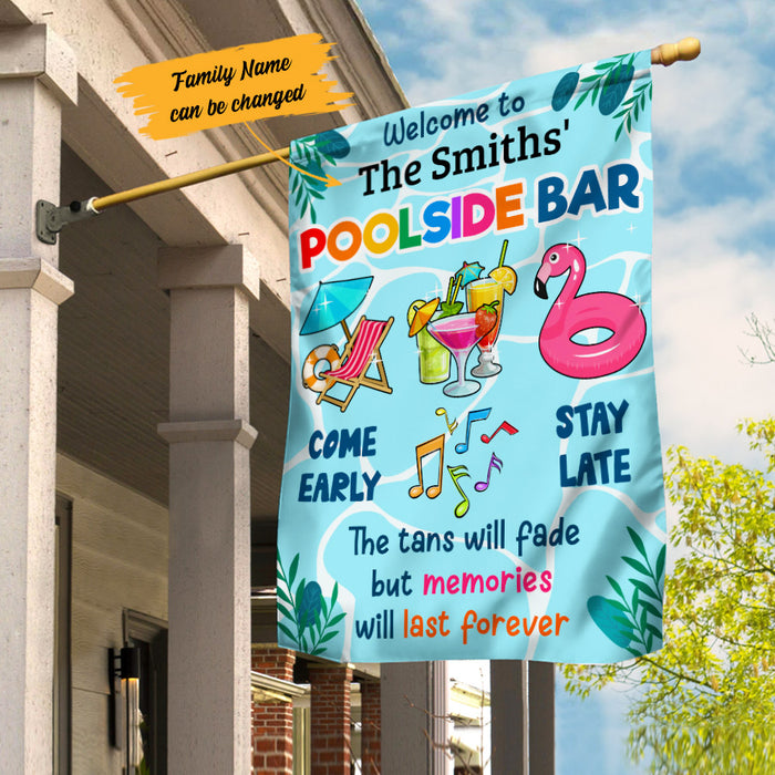 Personalized Memories Will Last Forever Pool Bar Flag AG201 29O53 1