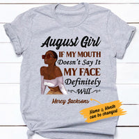 Personalized BWA Face Says White T Shirt JL142 30O53 thumb 1