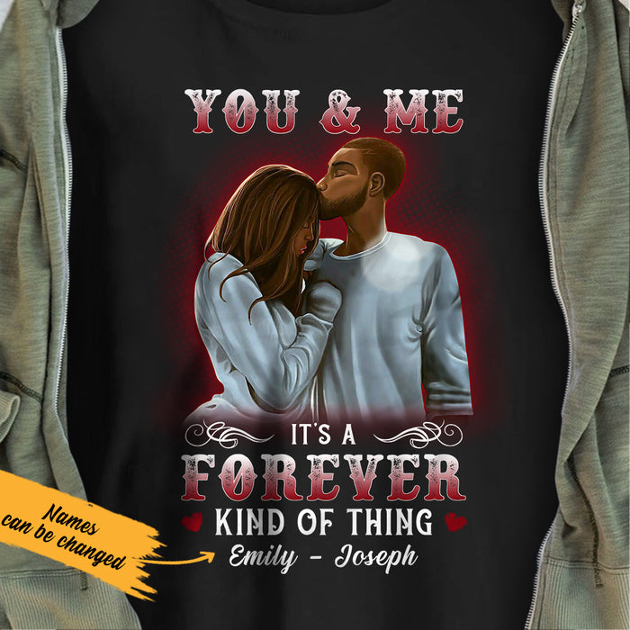 Personalized You And Me Forever BWA Couple T Shirt SB83 29O36 1
