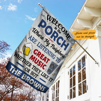 Personalized Backyard Patio Great Music Gardening Flag AG103 95O47 thumb 1