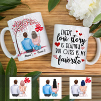 Personalized Every Love Story Is Beautiful Couple Valentine Mug JR211 73O57 thumb 1