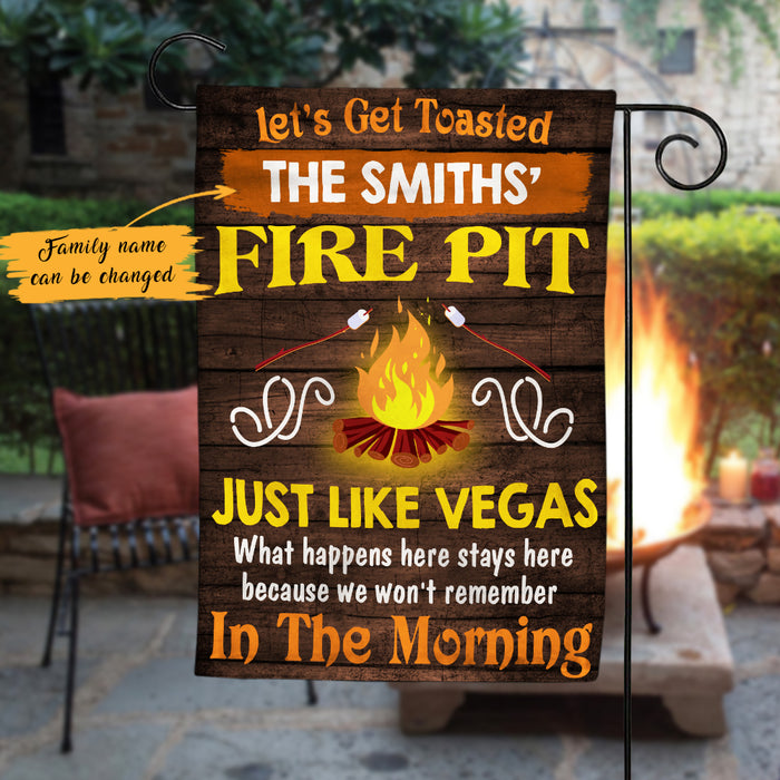 Personalized Fire Pit Gardening Flag AG131 65O47 1