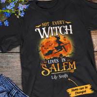 Personalized Halloween Not Every Witch Lives In Salem T Shirt JL151 65O34 thumb 1