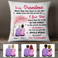 Personalized Grandma Love Tree Pillow FB243 30O57 (Insert Included) thumb 1