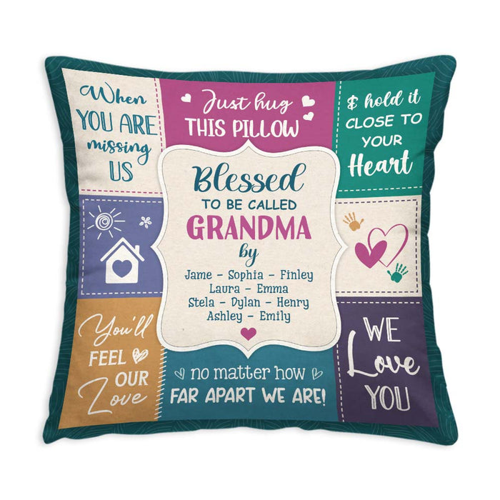 Personalized Gift For Grandma Blessed We Love You Pillow 30695 1