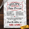 Personalized Family Kitchen Couple Marriage Recipe Towel  DB162 81O34 1